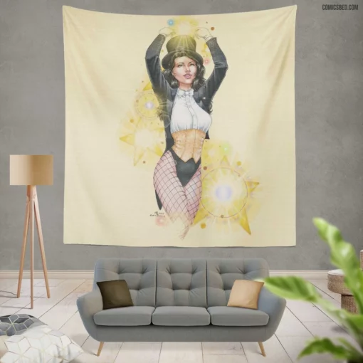 Zatanna Enigmatic Sorceress Comic Wall Tapestry