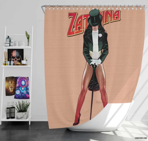 Zatanna Magic Mistress Comic Shower Curtain