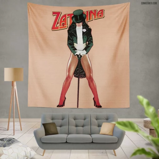 Zatanna Magic Mistress Comic Wall Tapestry