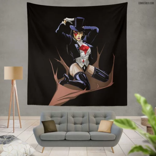 Zatanna Mistress of Magic Comic Wall Tapestry