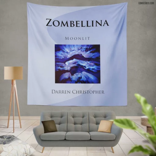 Zombellina Undead Ballerina Comic Wall Tapestry