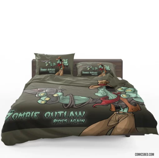 Zombie Outlaw Undead Adventures Comic Bedding Set