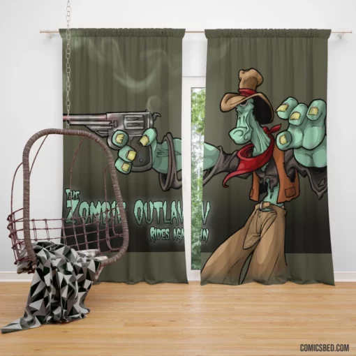 Zombie Outlaw Undead Adventures Comic Curtain