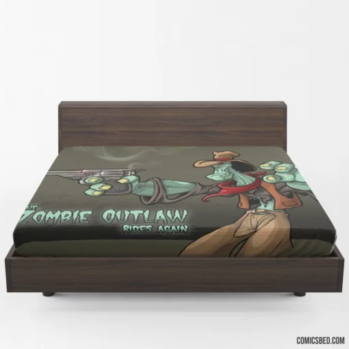 Zombie Outlaw Undead Adventures Comic Fitted Sheet